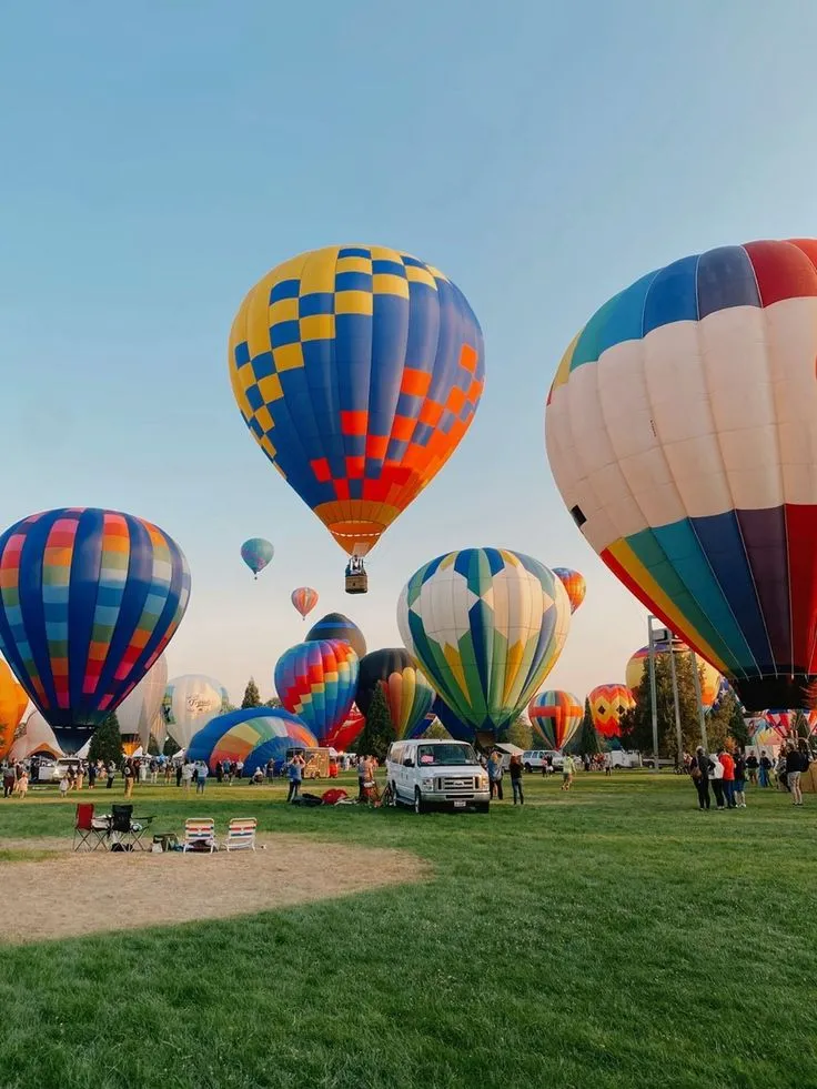 Ballonfahrt Sonnenuntergang